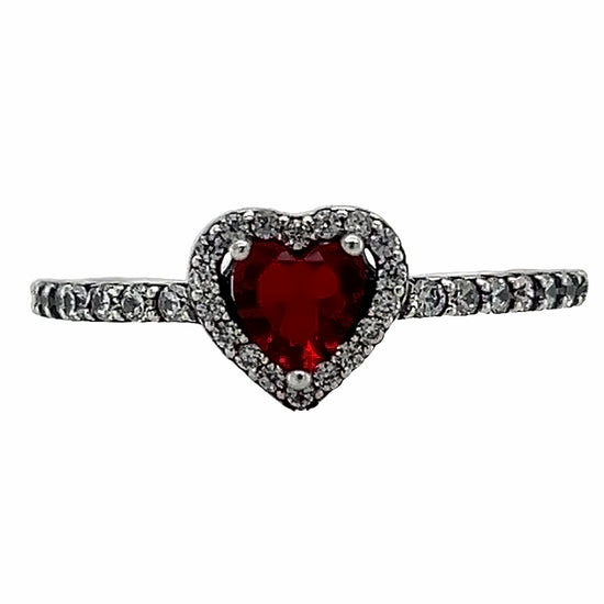 R880 Anillo Corazón Rojo