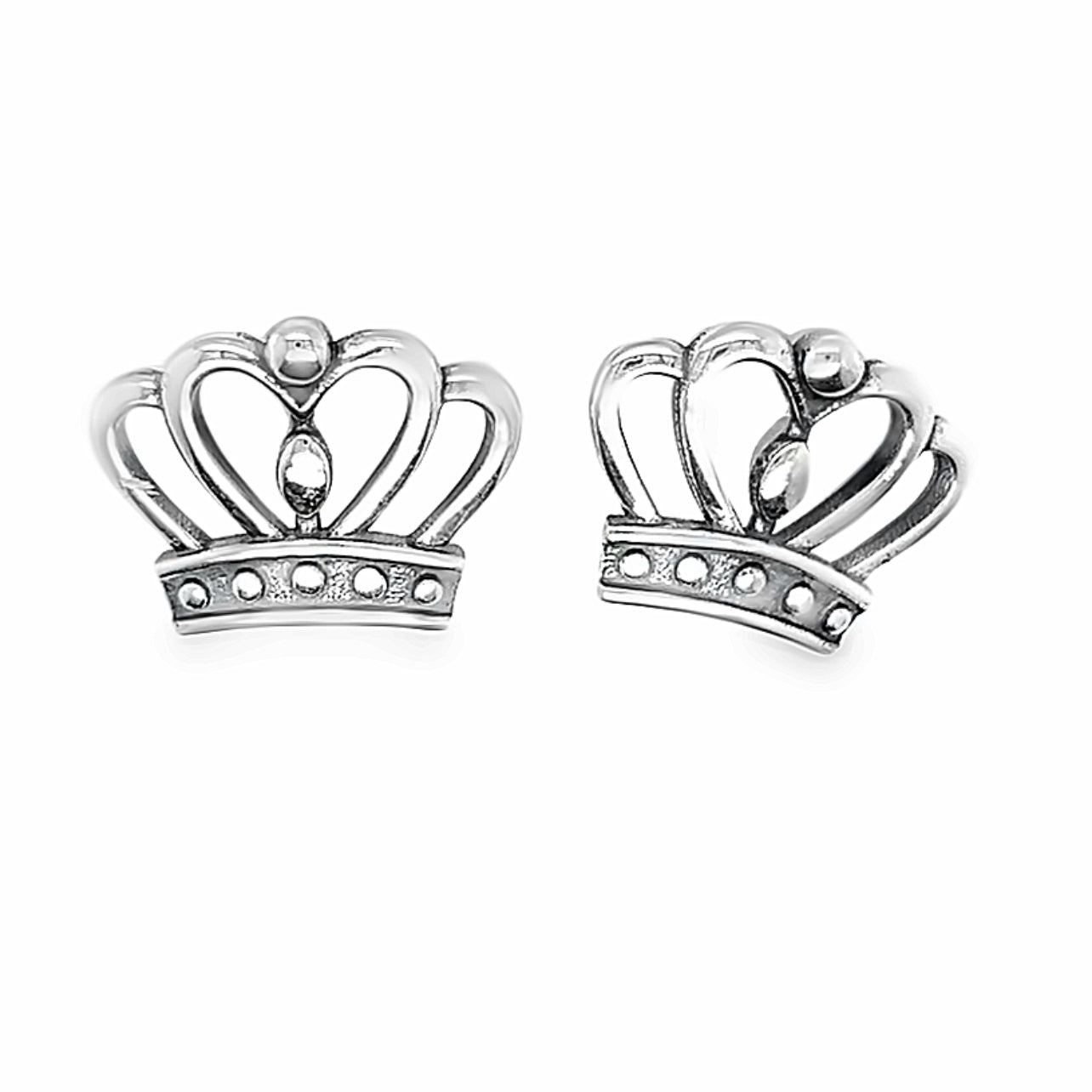 A835 Crown Post Earrings