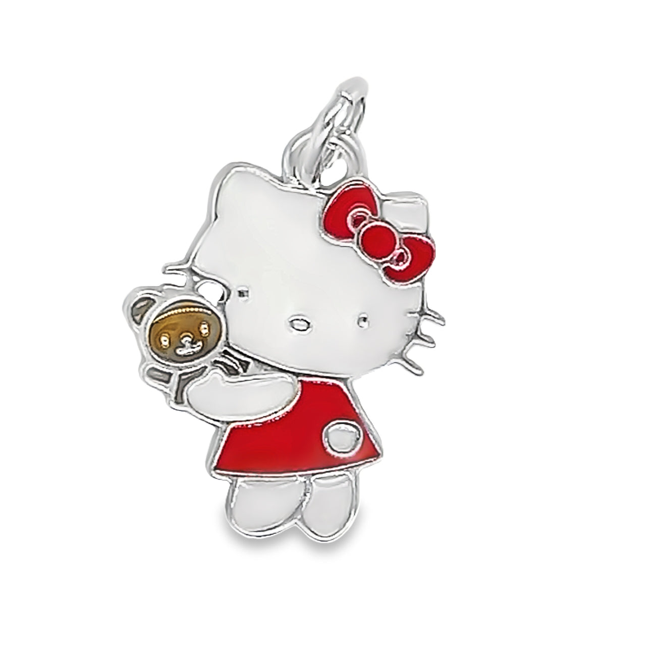 D1840 Pink Kitty Teddy Bear Pendant