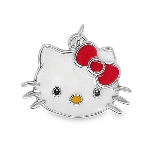 D1839 Kitty Face Pink Pendant