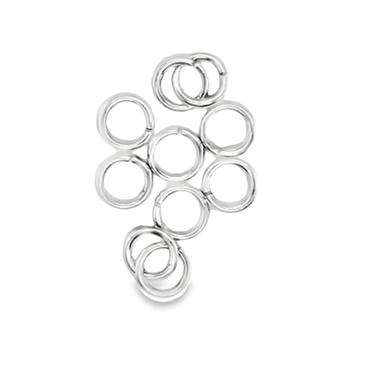 D1858 Open Rings For Charms 10pcs