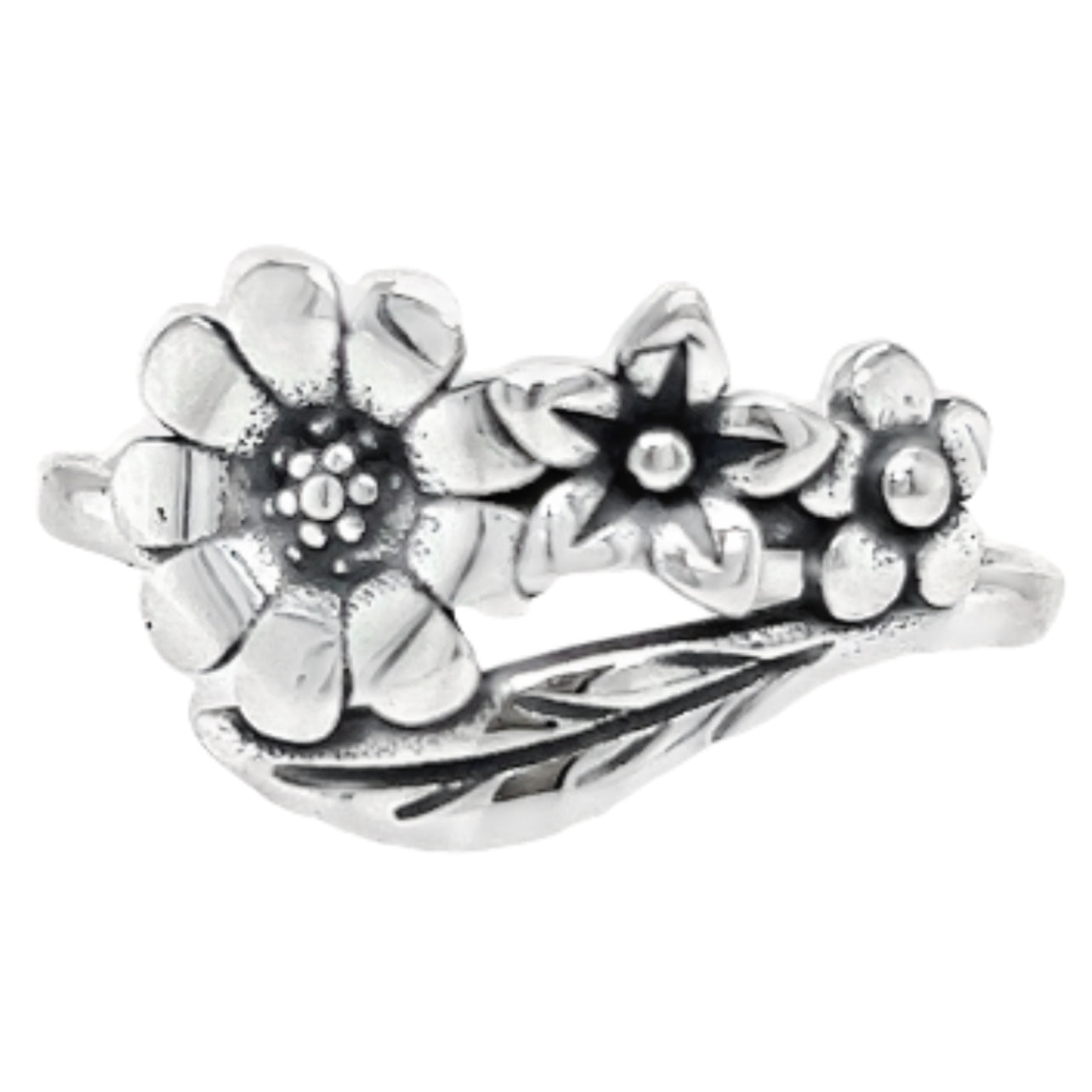 R886 Anillo Flor Con Rama