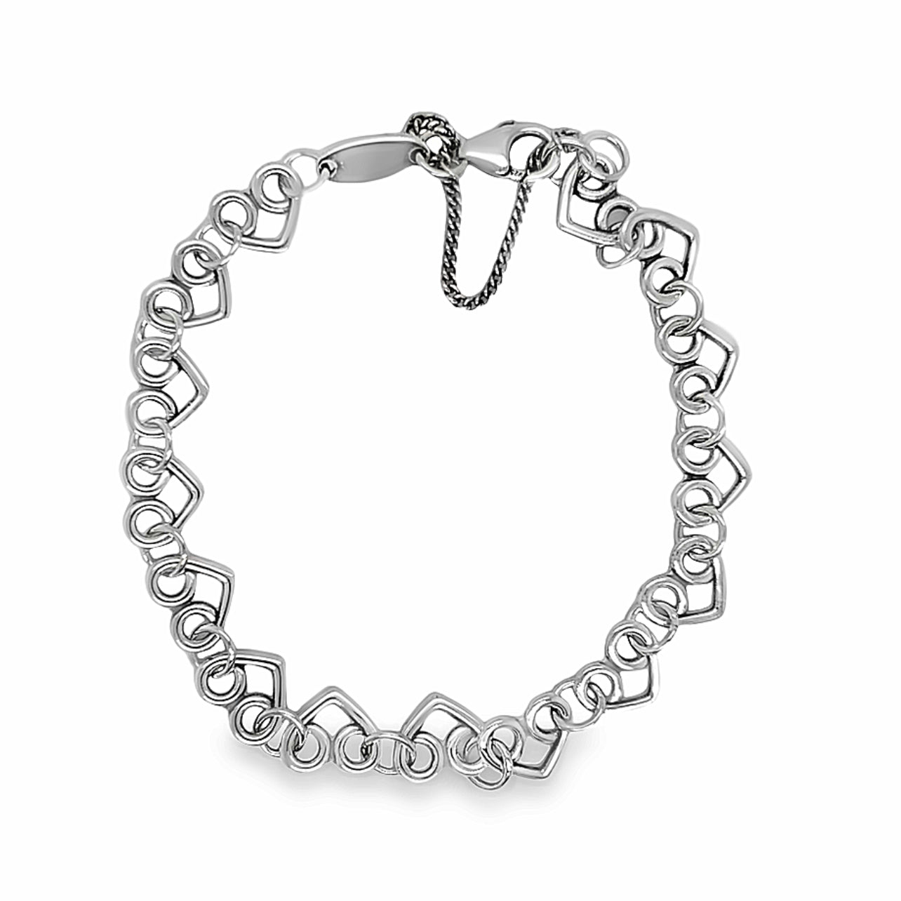 M436 Infinity Heart Bracelet 19cm