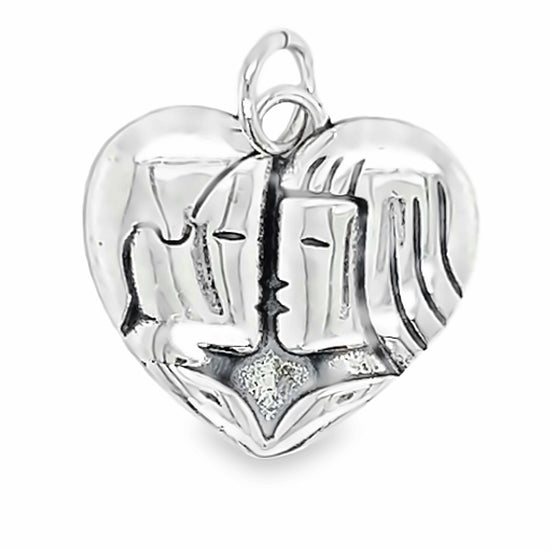 D1849 Couples Kiss Charm Pendant