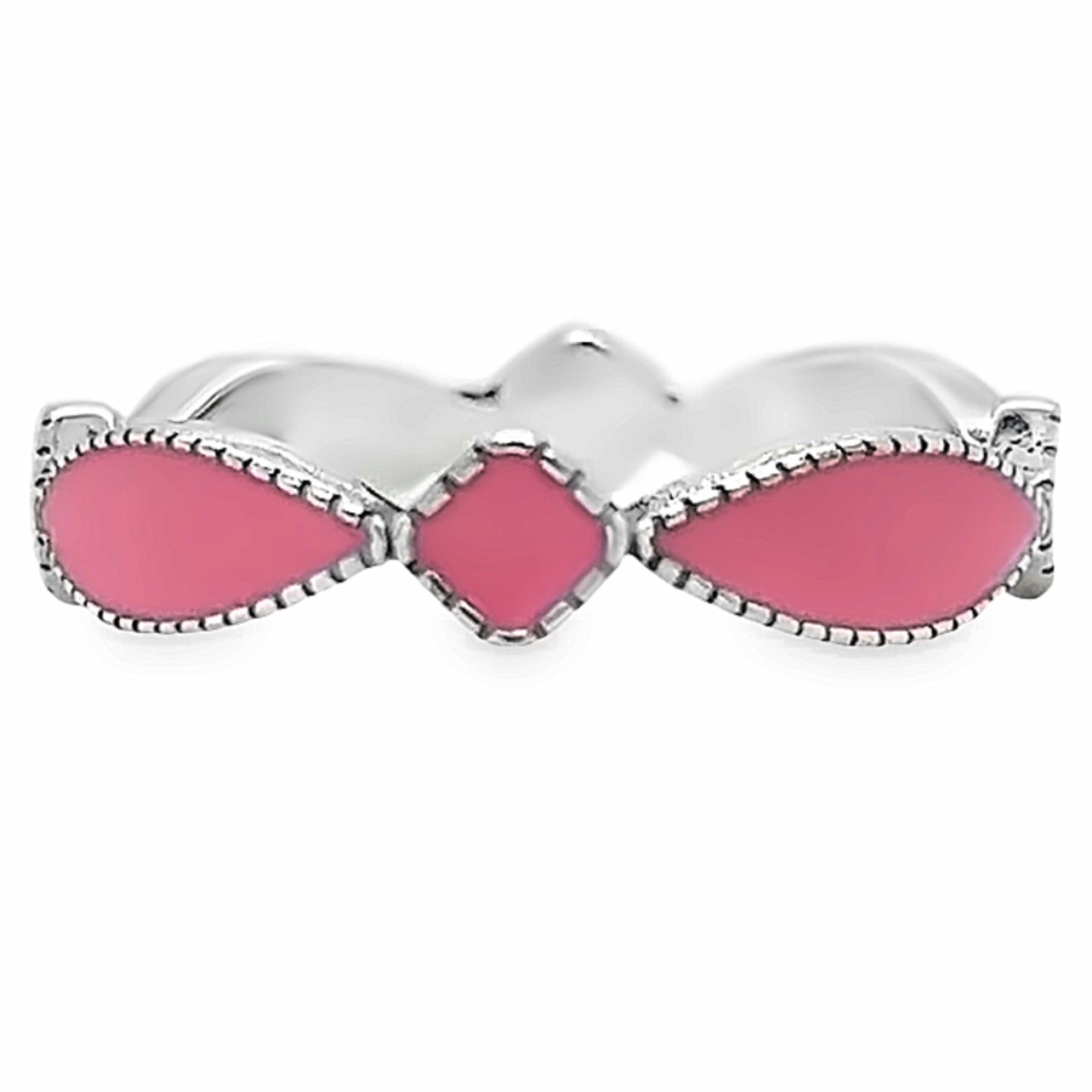 R920 Elegant Pink Design Ring