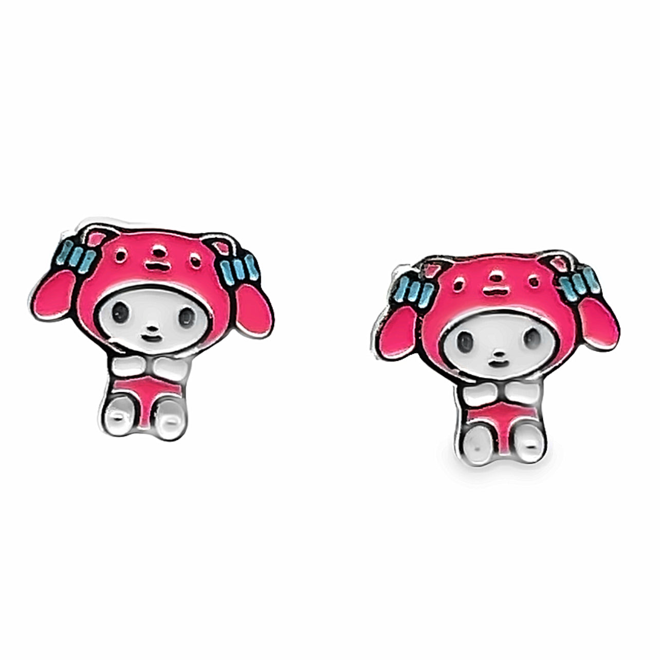 A863 Bunny Post Earrings (Safety Screw Backs)