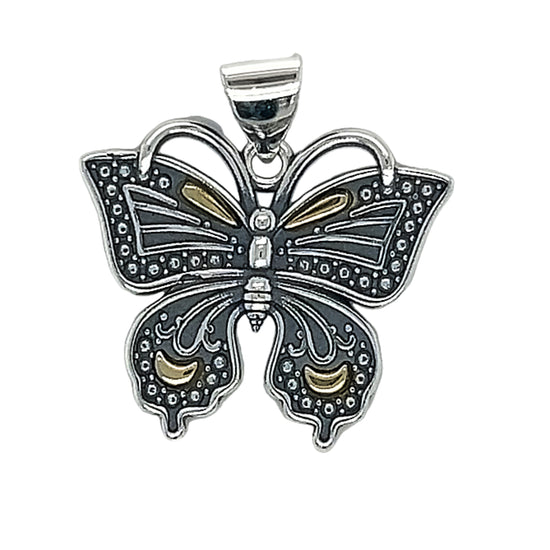 D1848 Butterfly With Gold Pendant