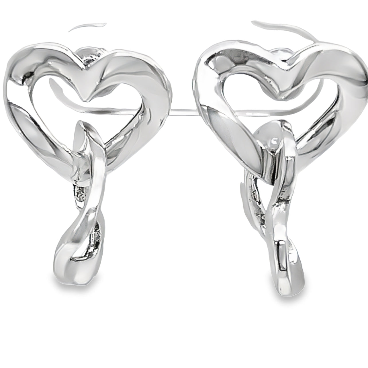 A860 Double Heart Earrings