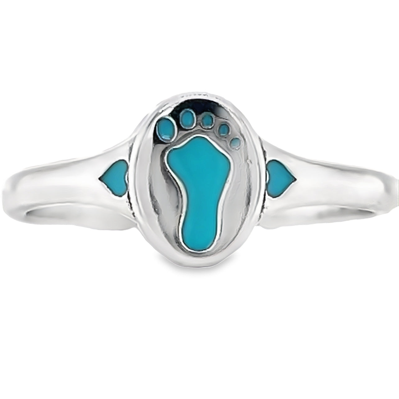 Anillo de pie azul R925