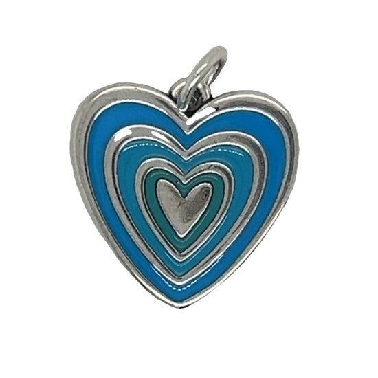 D1970 Blue Heart Pendant