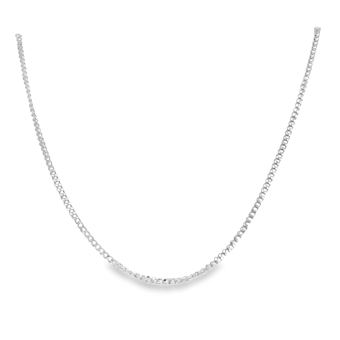 CA344 Curb Cuban Chain Necklace 1.5mm