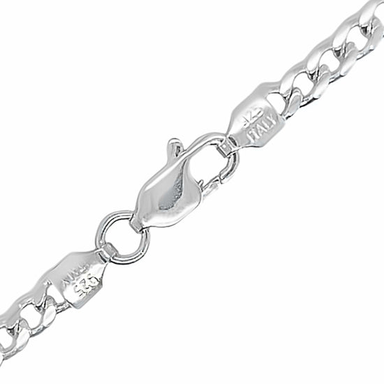 CA348 Curb Miami Chain Necklace L100 3.5mm