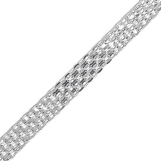 CA345 Flat Mesh Chain Necklace 5.5mm