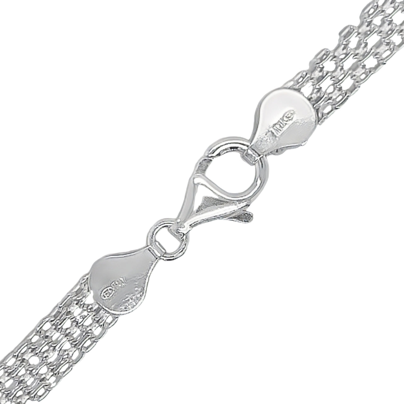 CA345 Flat Mesh Chain Necklace 5.5mm