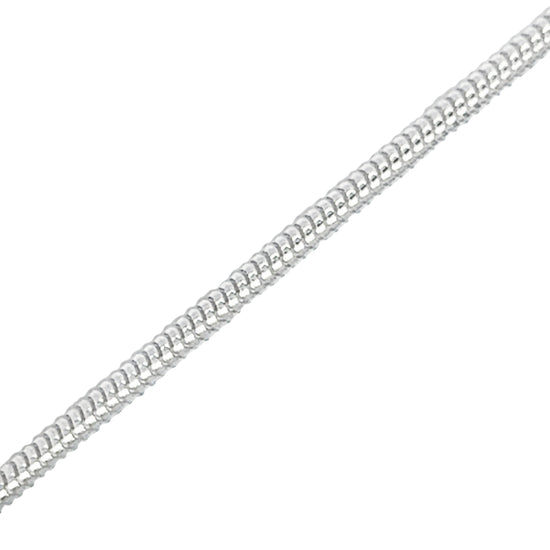 CA342 Round Omega Chain Necklace 2mm