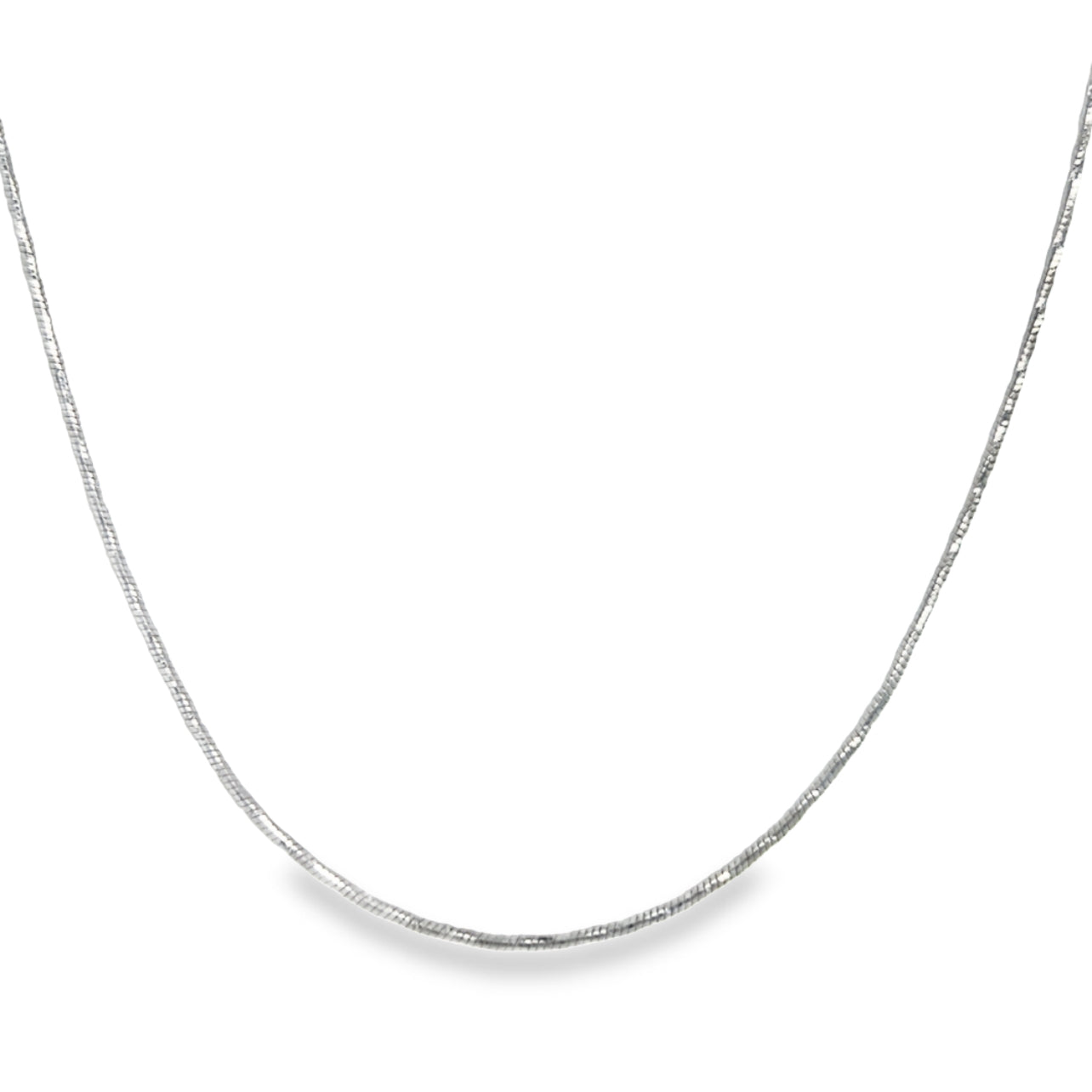 CA341 Glitter Snake Chain Necklace 1mm