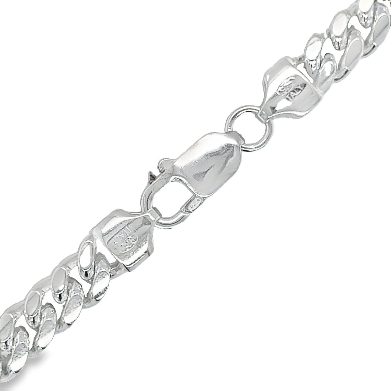 CA346 Curb Miami Chain Necklace 7mm