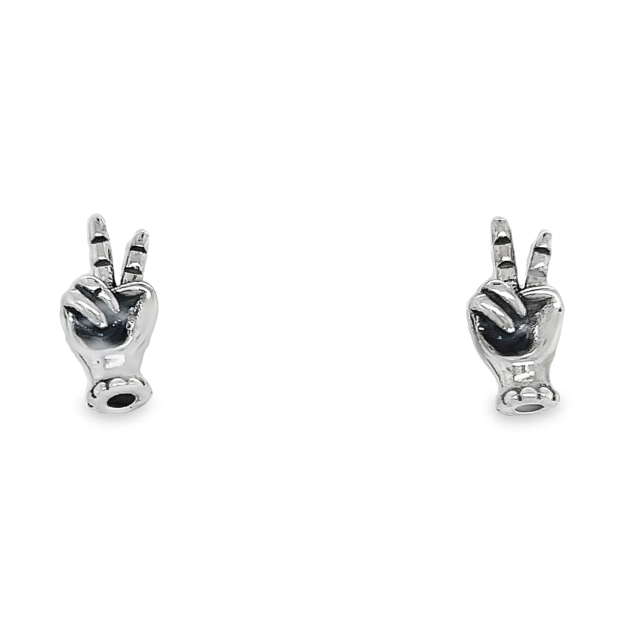 A108 Peace Sign Post Earrings