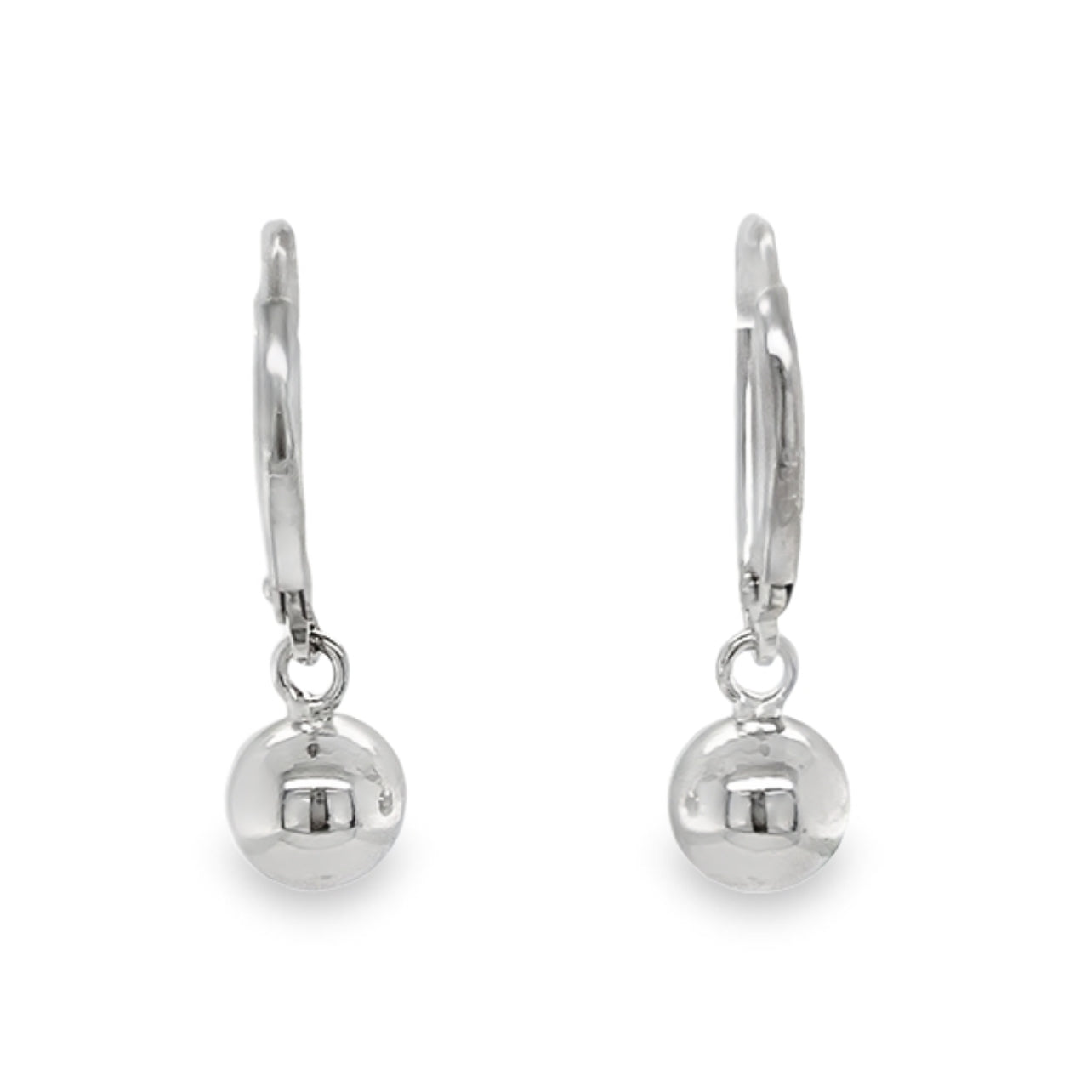 A134 Ball Leverback Earrings