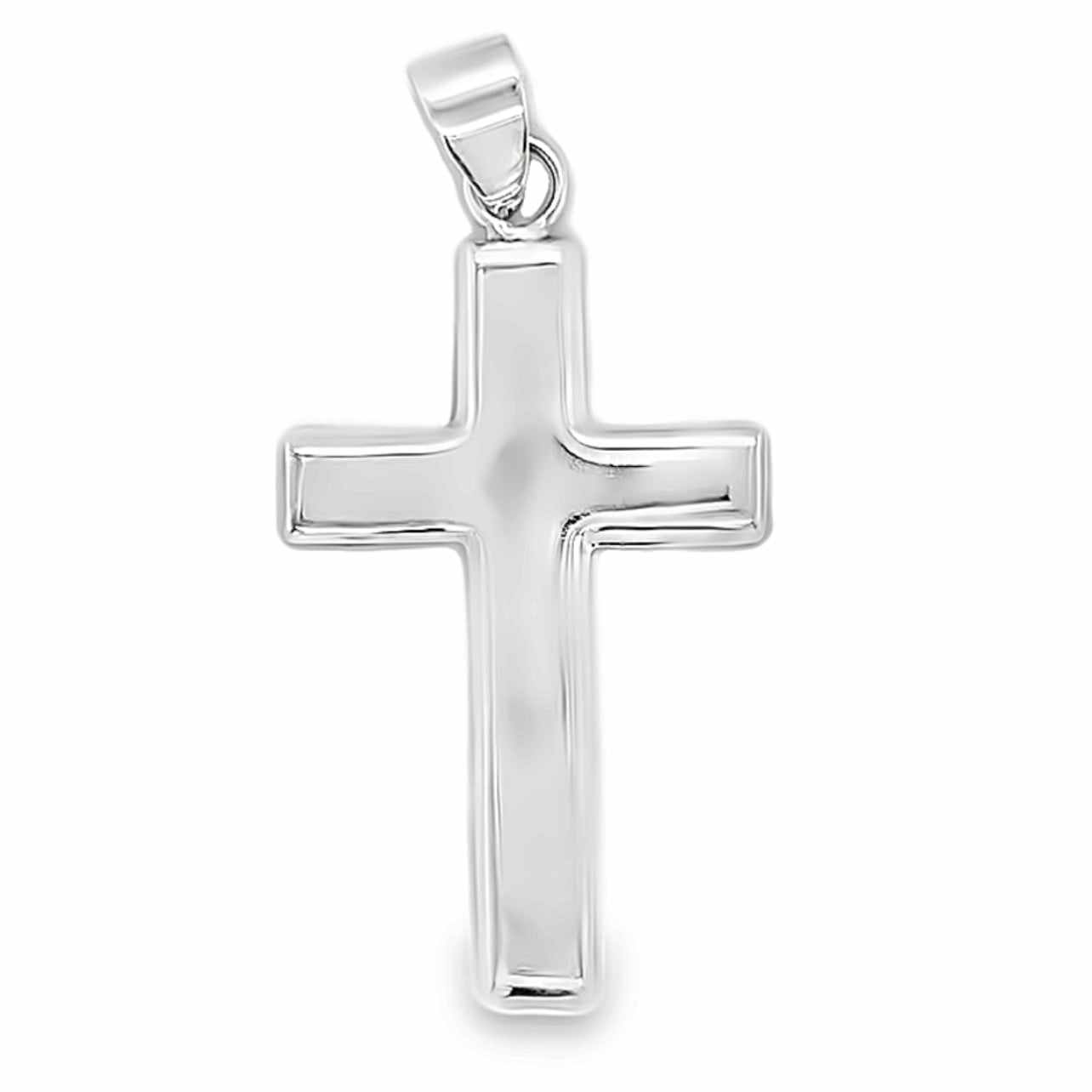 D1990 Big Smooth Cross Pendant