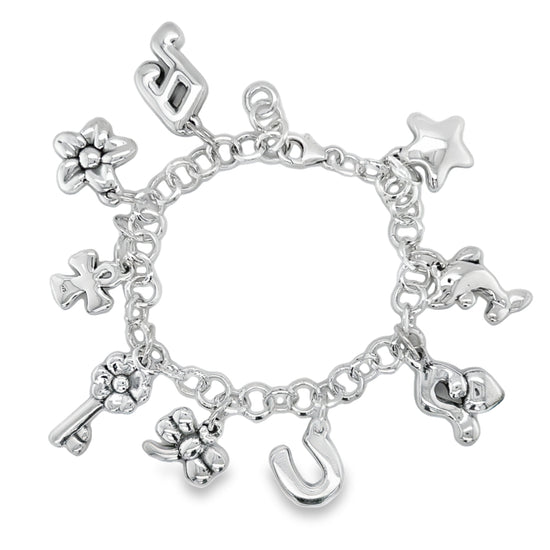 M469 Pulsera con Dijes 8"