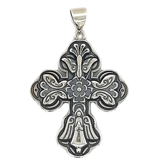 D1753 Butterfly Angel And Dove Cross Pendant