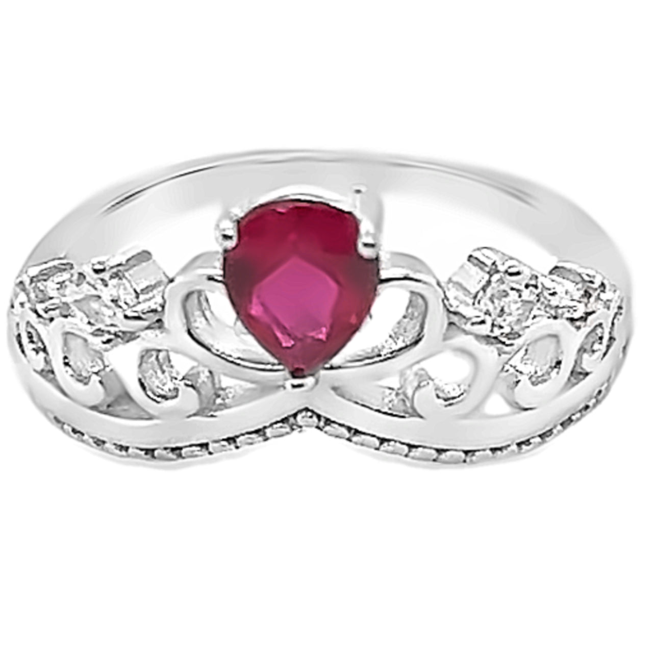 Anillo R180 Crown Pink CZ