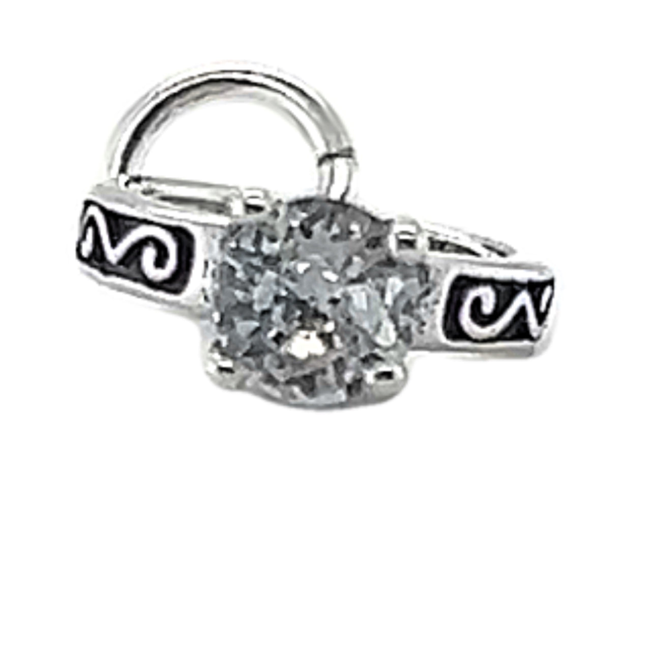 D2079 Mini Silver Ring Charm