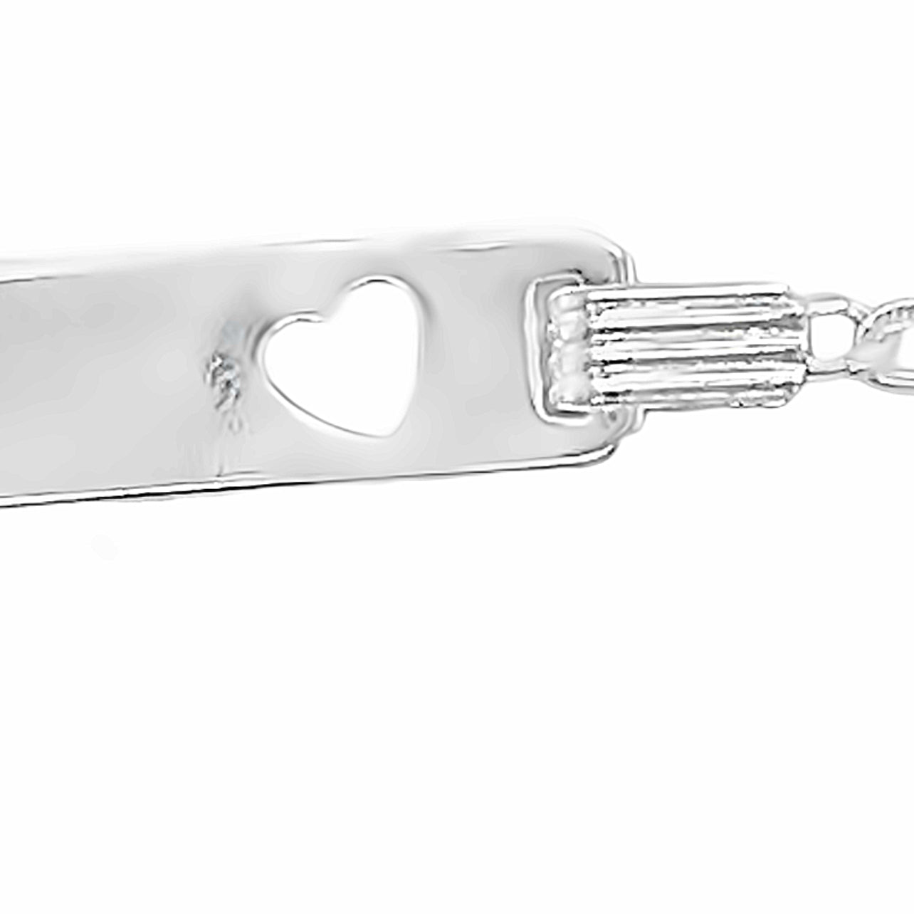 M485 Heart Pierce Baby ID Bracelet