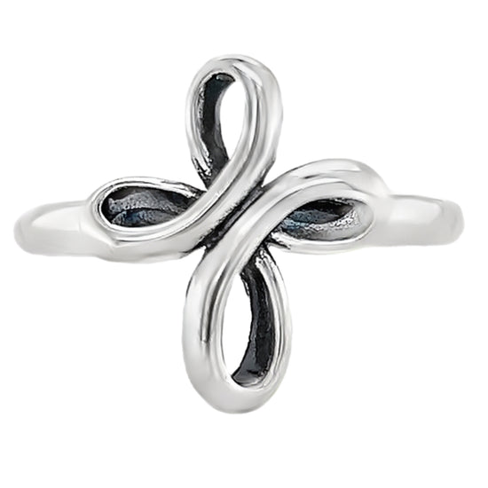 R888 Ribbon Cross Ring