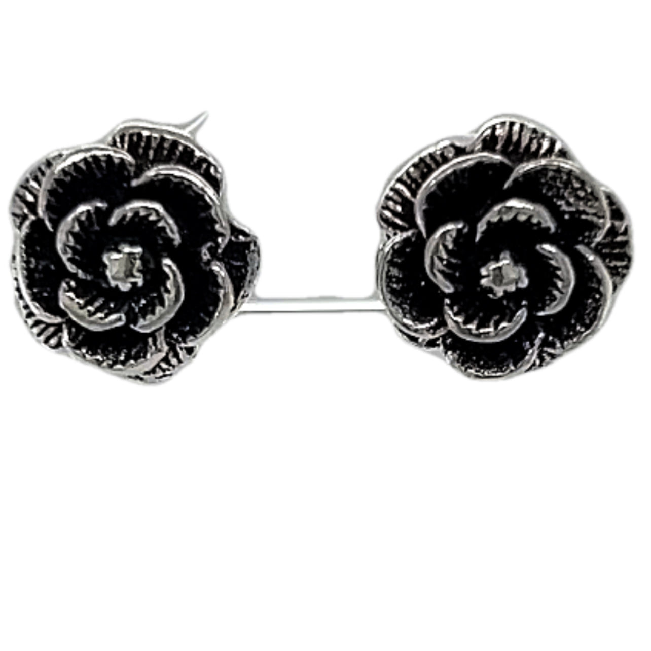 A895 Rose Post Earrings 12mm