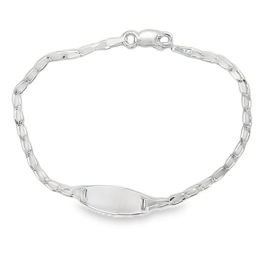 M492 Long Curb ID Baby Bracelet