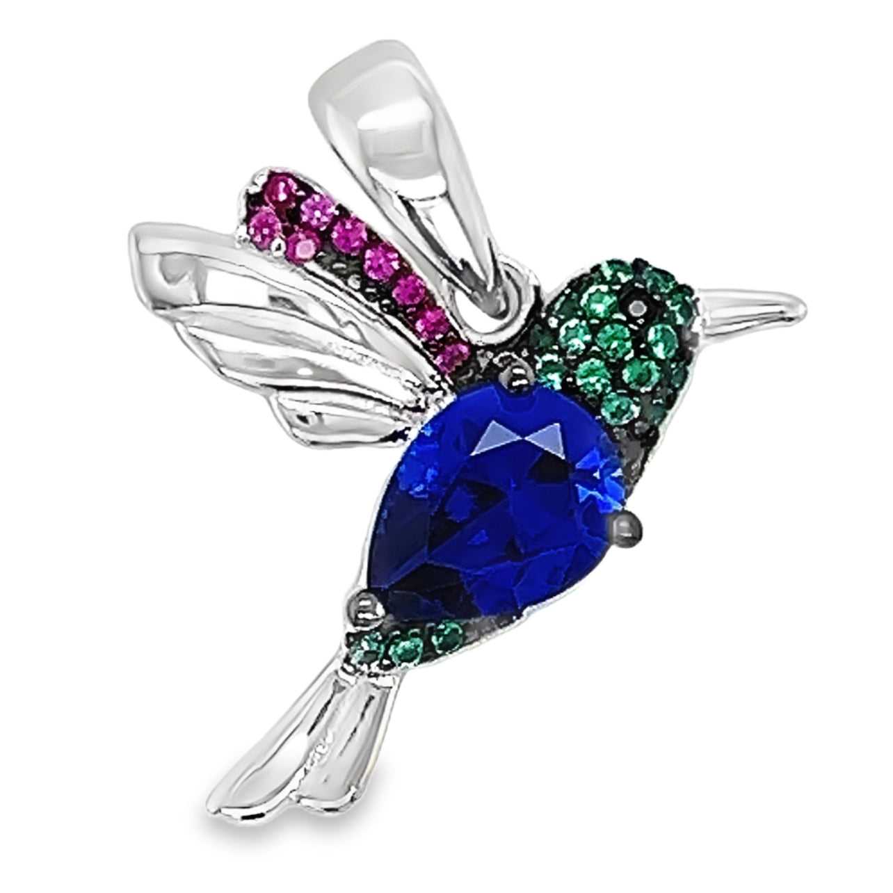 D2115 Colorful Hummingbird  Pendant