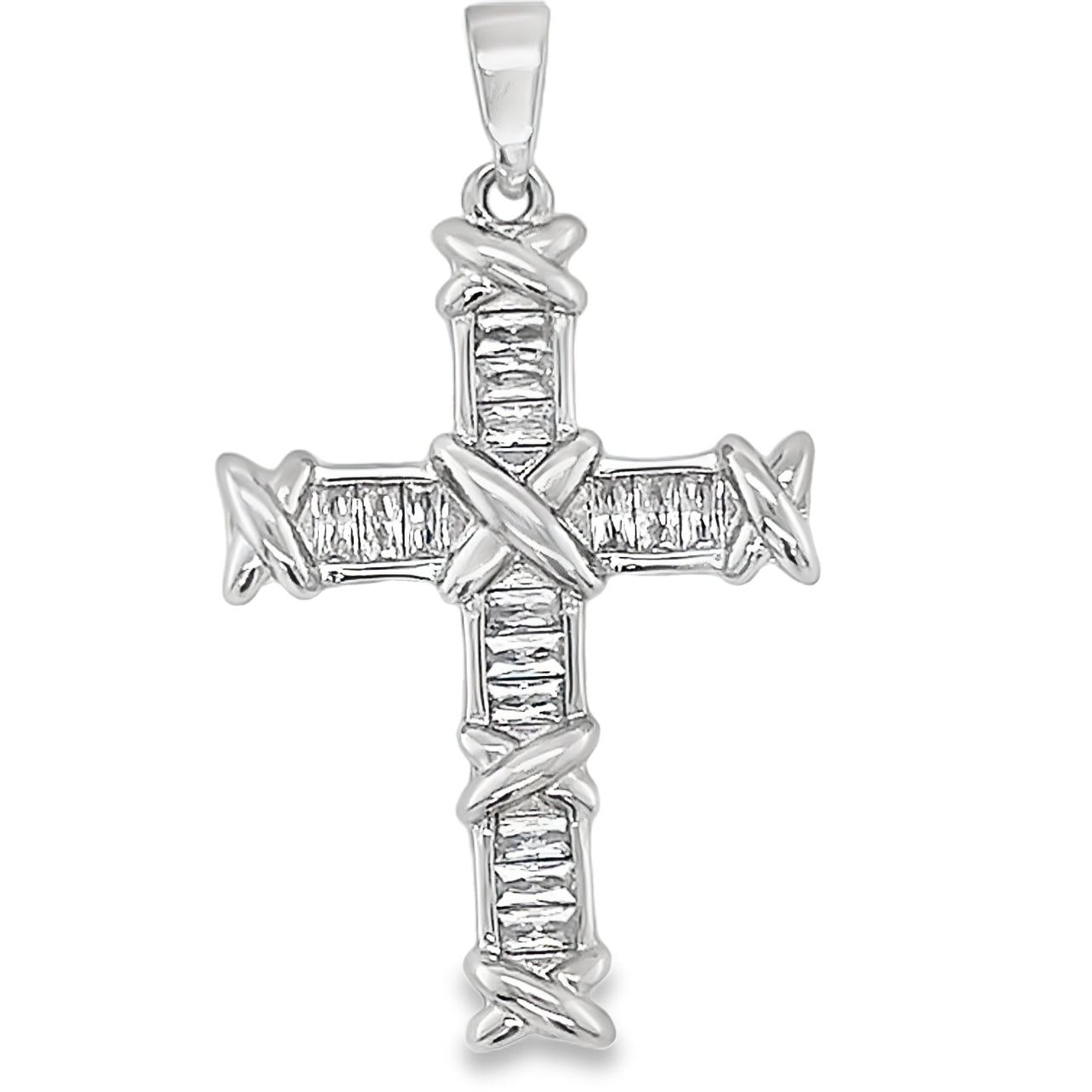 D2117 Cross With Stones Pendant