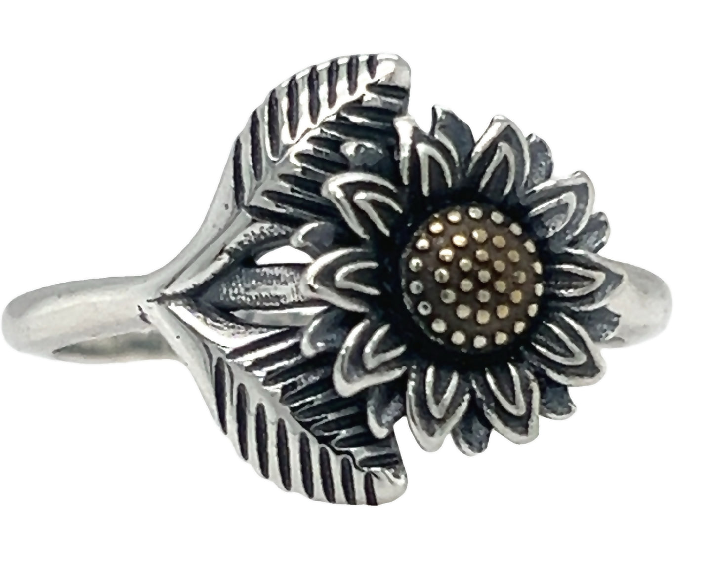 R498 Anillo Vintage Girasol