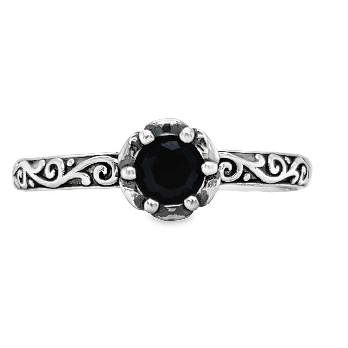 R999 Stone Ring Black