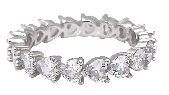 R977 Heart Eternity Band Ring