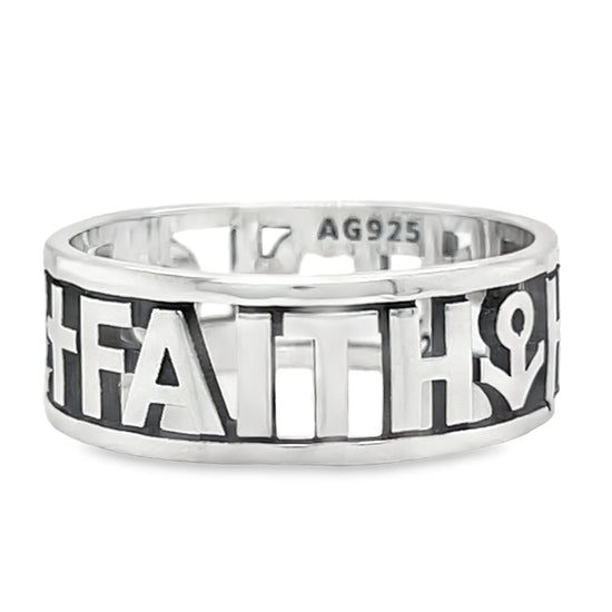 R507 Faith Hope Love Ring