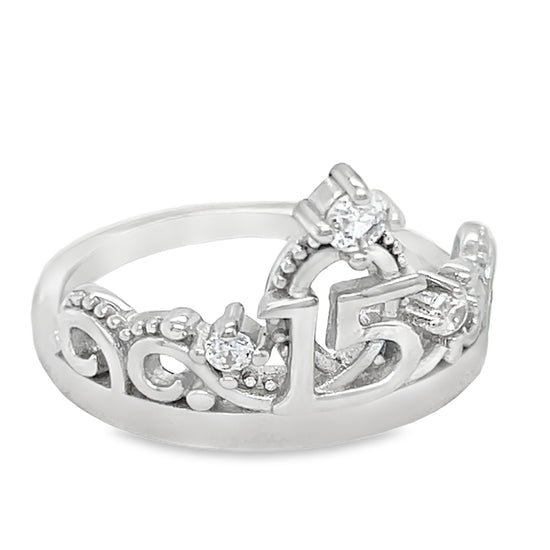 R516 Quinceanera Crown Ring