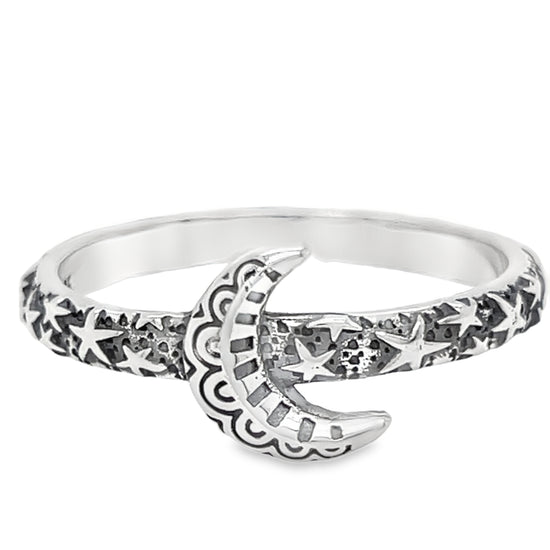 R723 Half Moon Ring