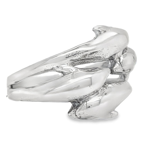 R9014 Four Dolphins Wrap Ring