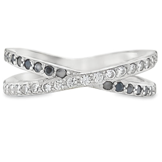 R403 Small CZ Pave Band