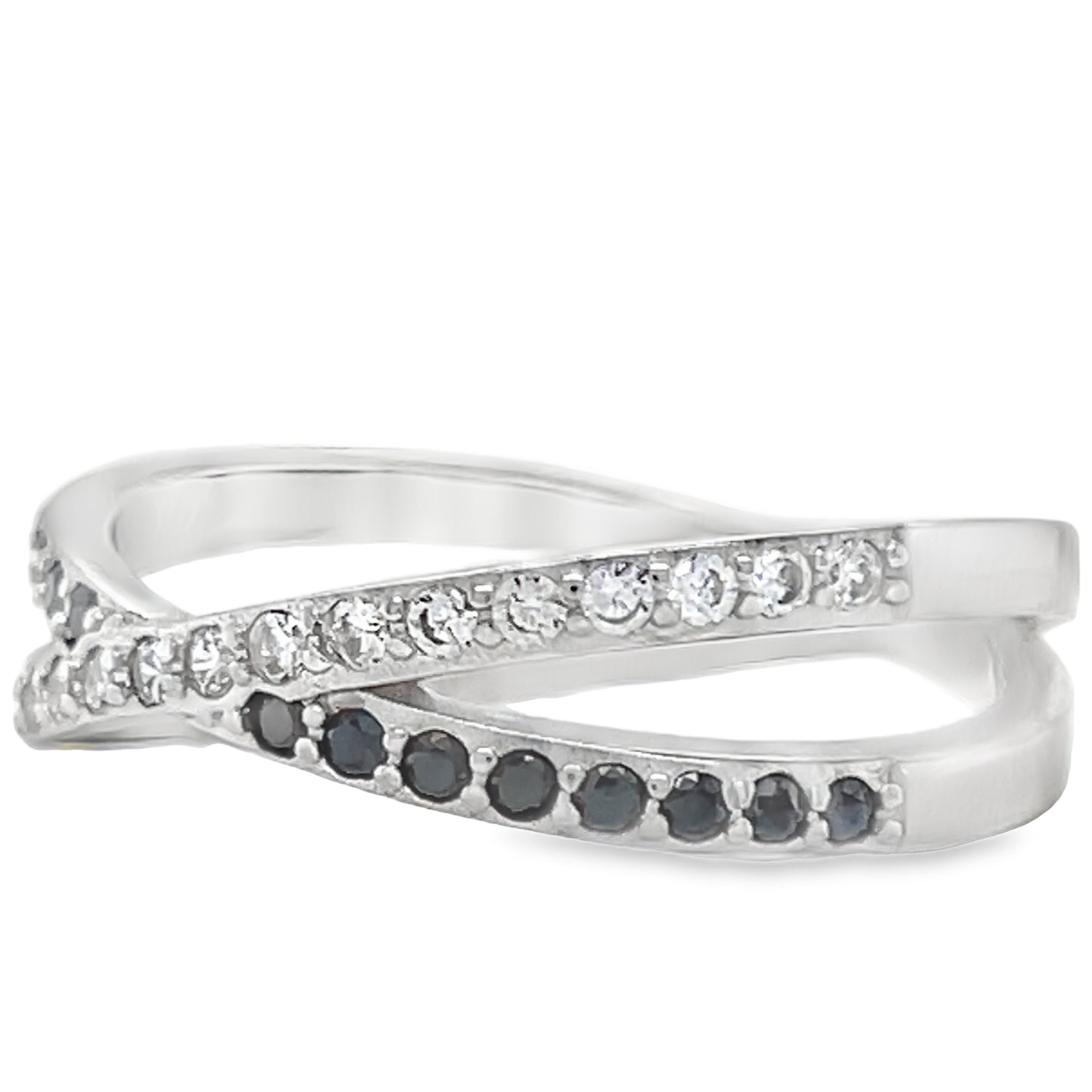 R403 Small CZ Pave Band