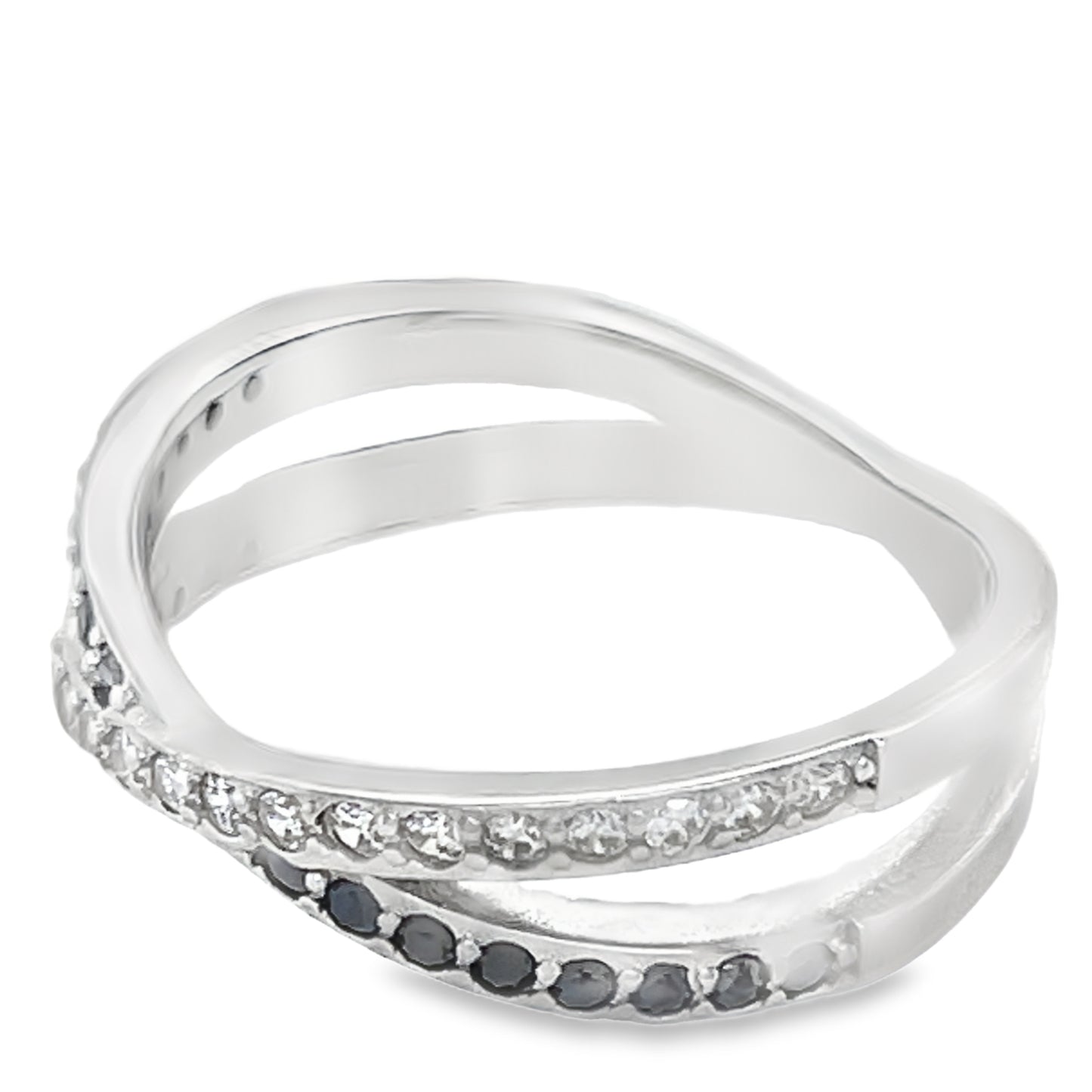 R403 Small CZ Pave Band