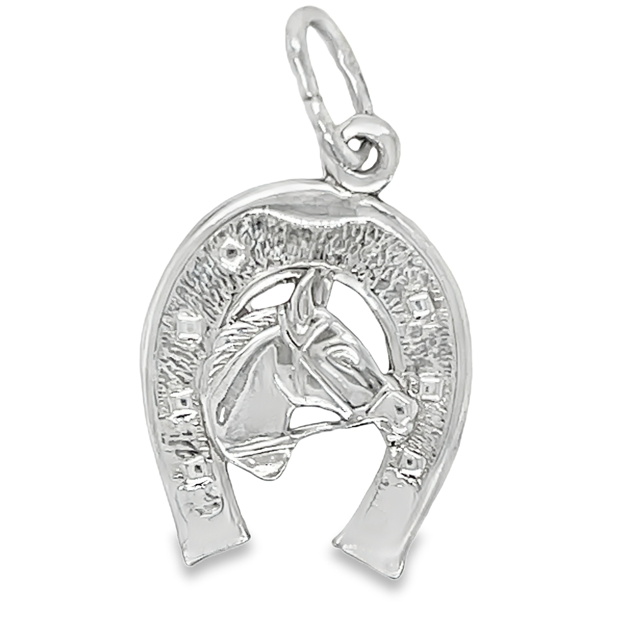 D1047 Horseshoe Horse Pendant