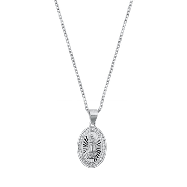 CA463 Guadalupe Pendant With Necklace 18"