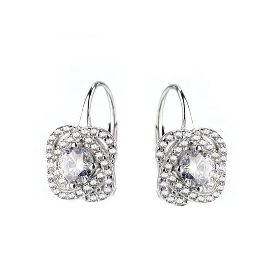 P138 Knot Leverback Earrings