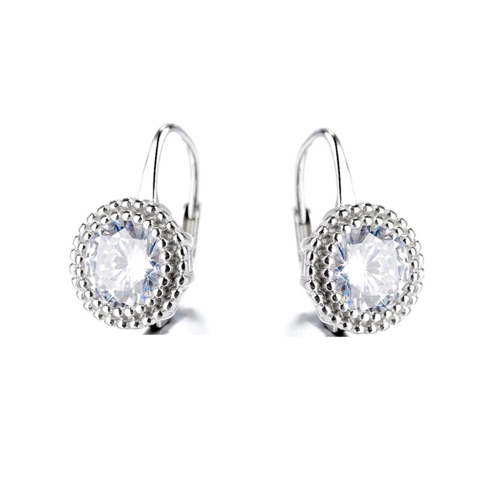 Round Leverback Earrings P144