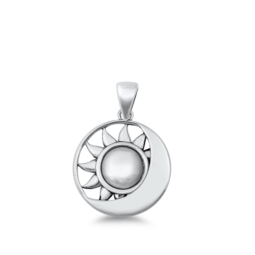 D1862 Sun Moon Circle Pendant