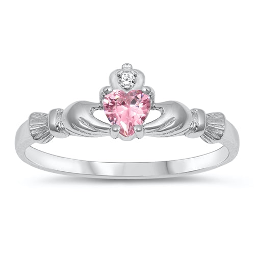 RK12 Pink Heart Kids Ring